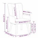 Avslappende Stol Svart 63 X 67 X 94 Cm Stoff