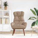 Avslappende Stol Cappuccino 69 X 74 X 93 Cm Kunstlær