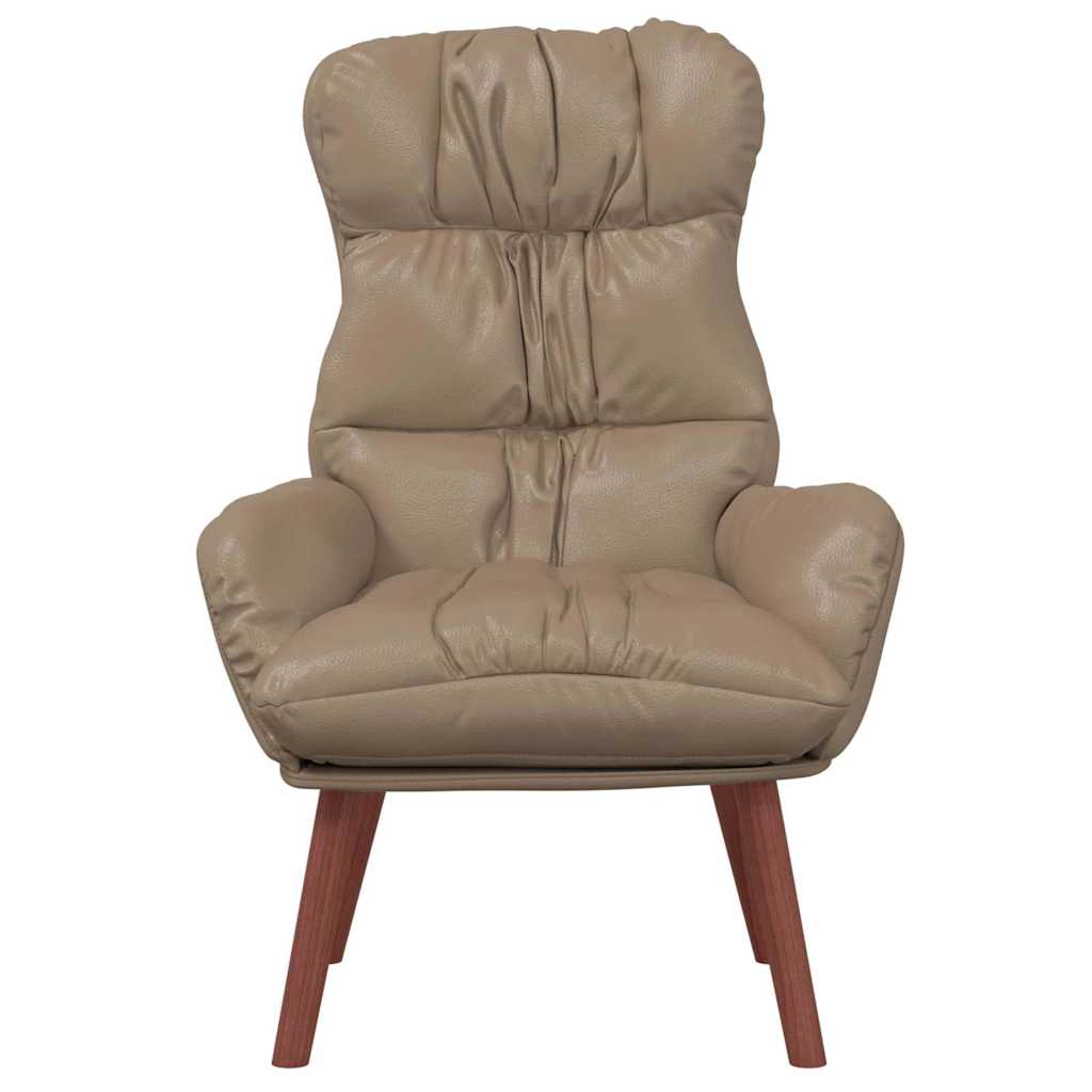 Avslappende Stol Cappuccino 69 X 74 X 93 Cm Kunstlær