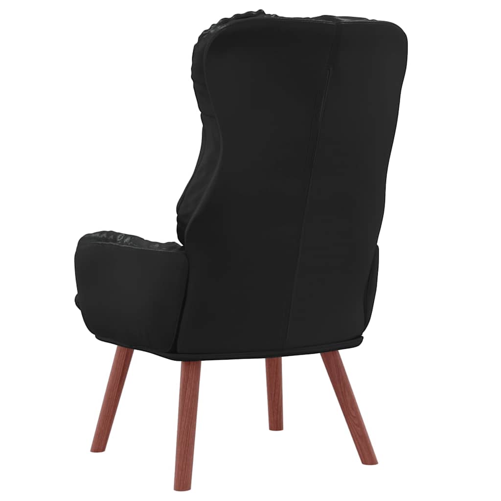 Avslappende Stol Svart 69 X 74 X 93 Cm Kunstlær