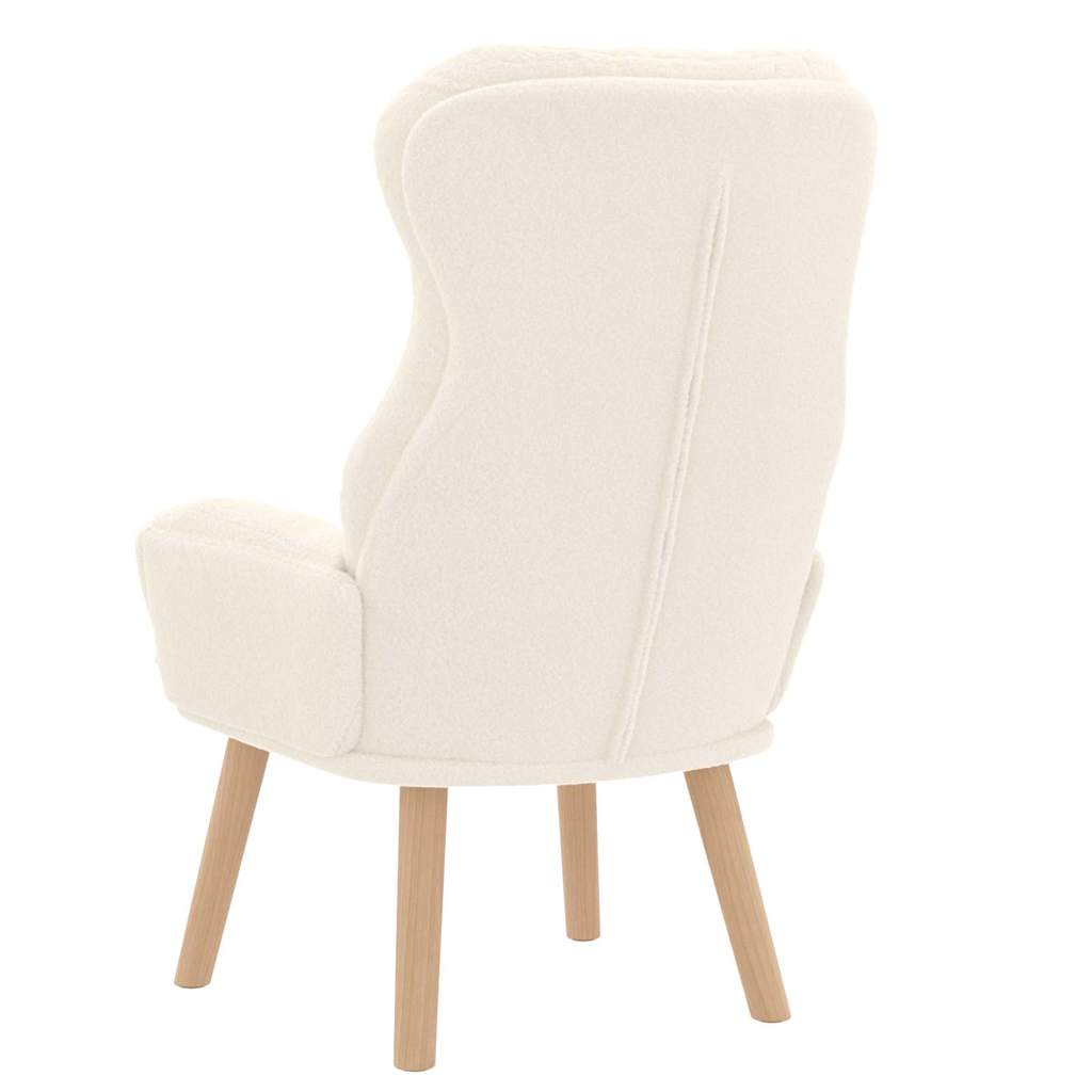 Avslappende Stol Krem 69 X 74 X 93 Cm Stoff