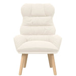 Avslappende Stol Krem 69 X 74 X 93 Cm Stoff