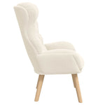 Avslappende Stol Krem 69 X 74 X 93 Cm Stoff