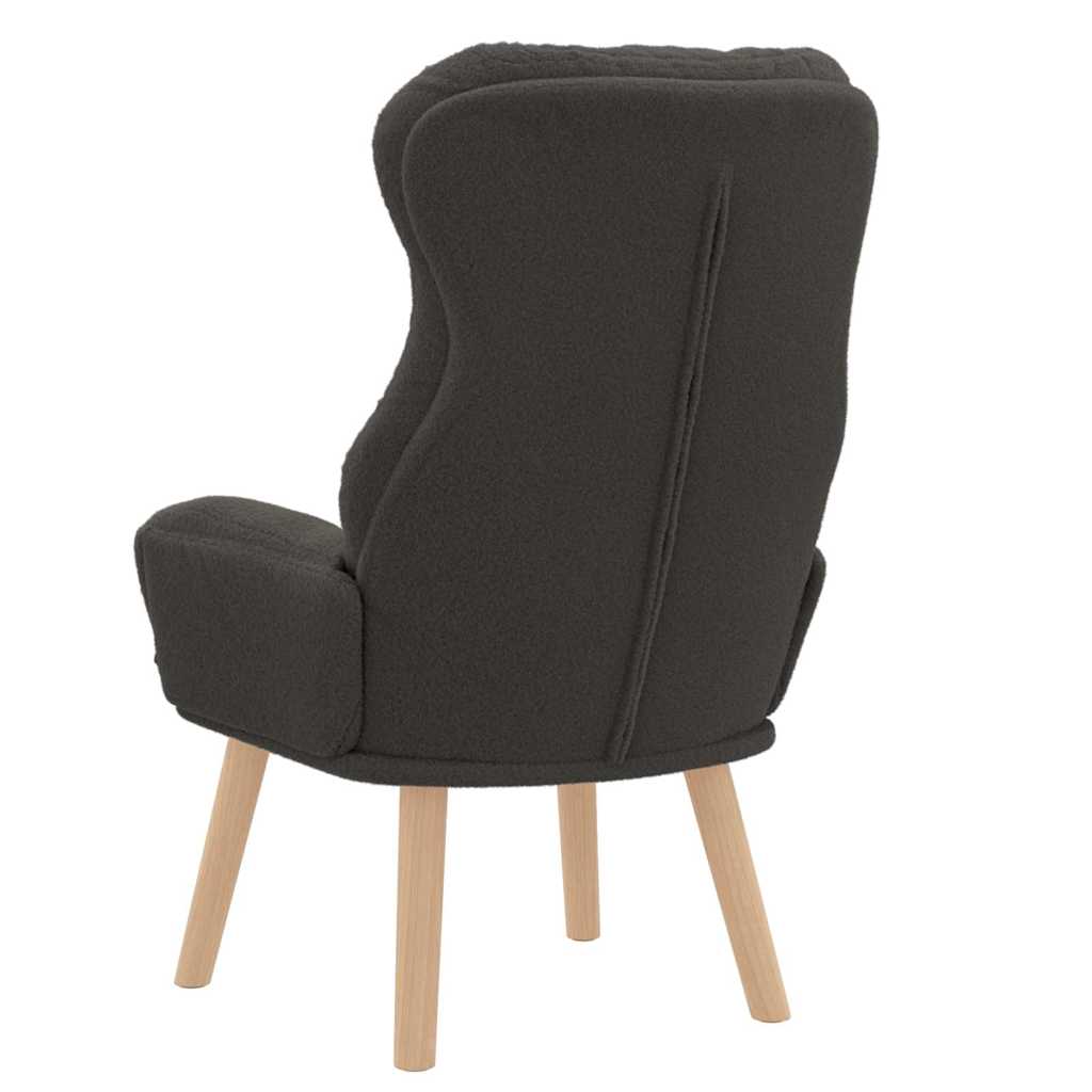 Avslappende Stol Mørke Grå 69 X 74 X 93 Cm Stoff