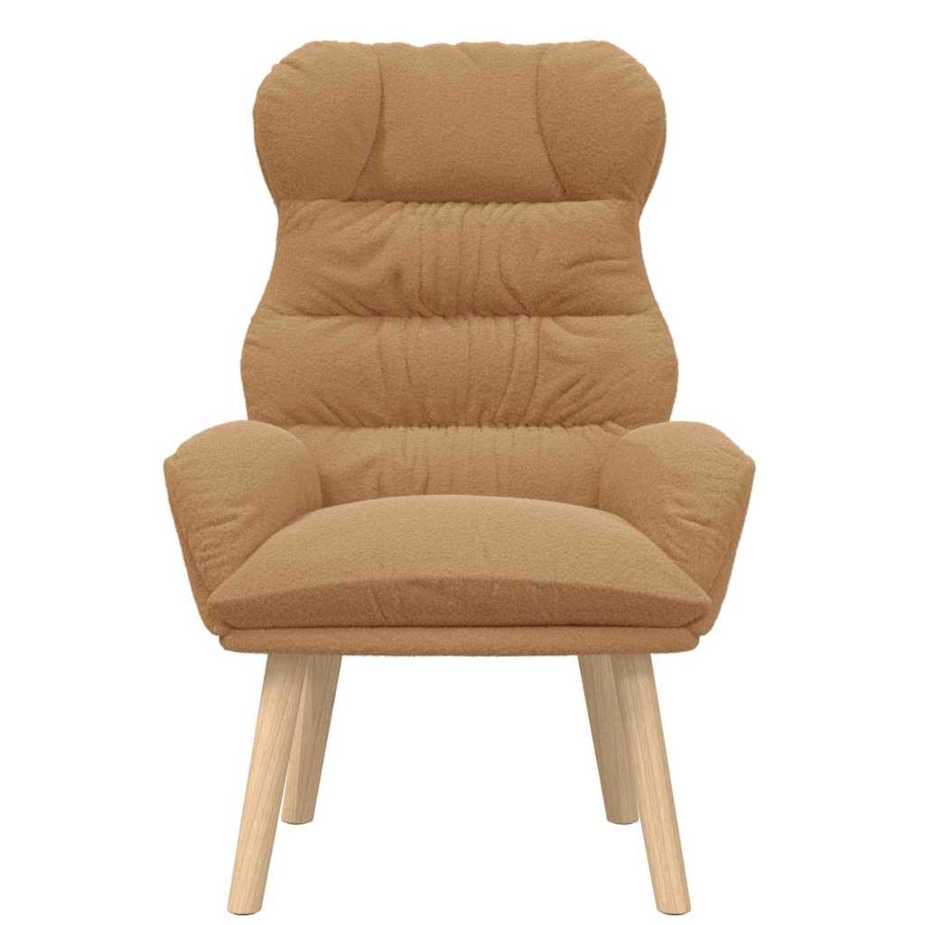 Avslappende Stol Beige 69 X 74 X 93 Cm Stoff