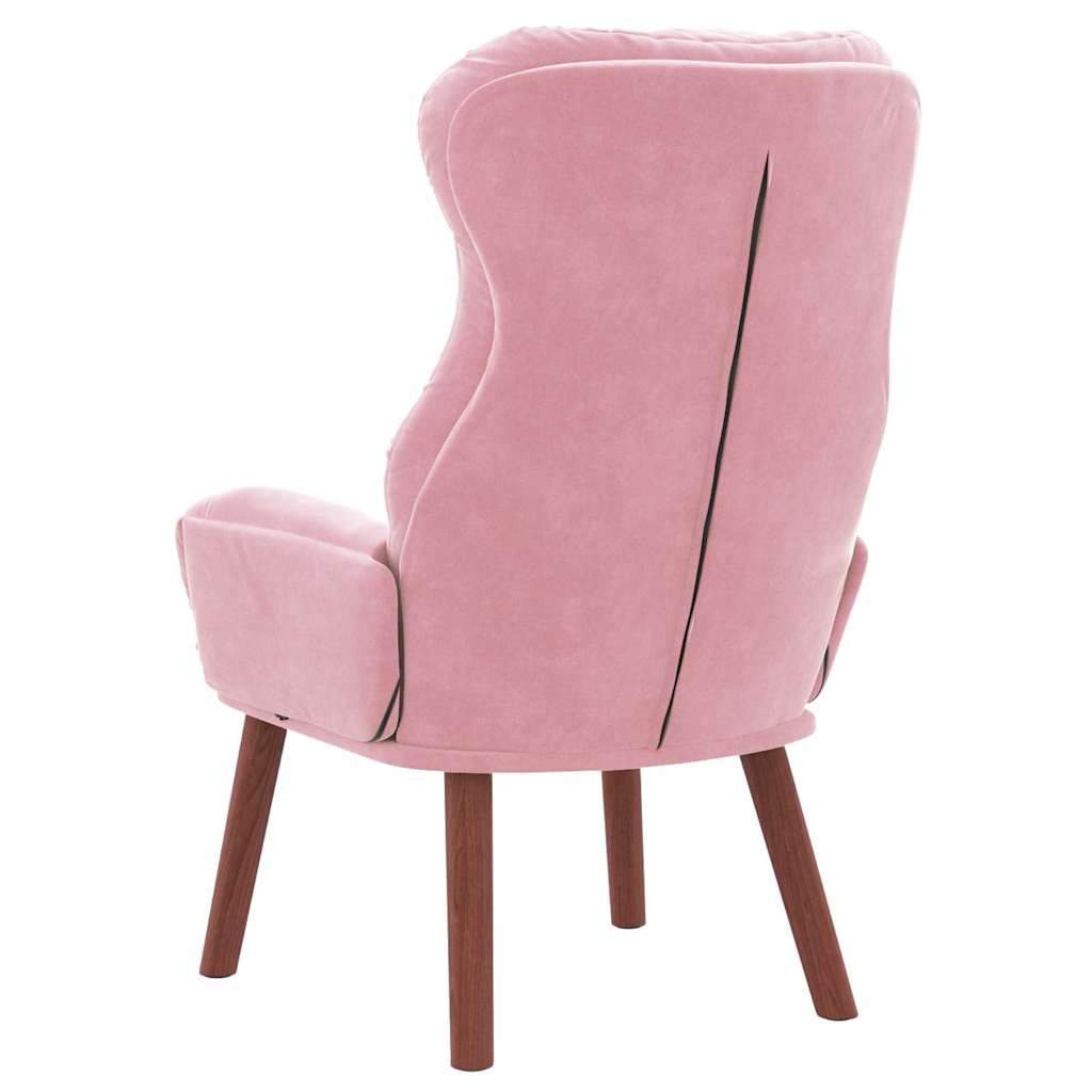 Avslappende Stol Rosa 69 X 74 X 93 Cm Fløyel