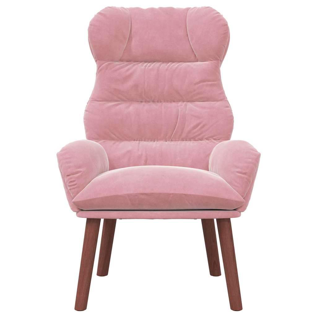 Avslappende Stol Rosa 69 X 74 X 93 Cm Fløyel