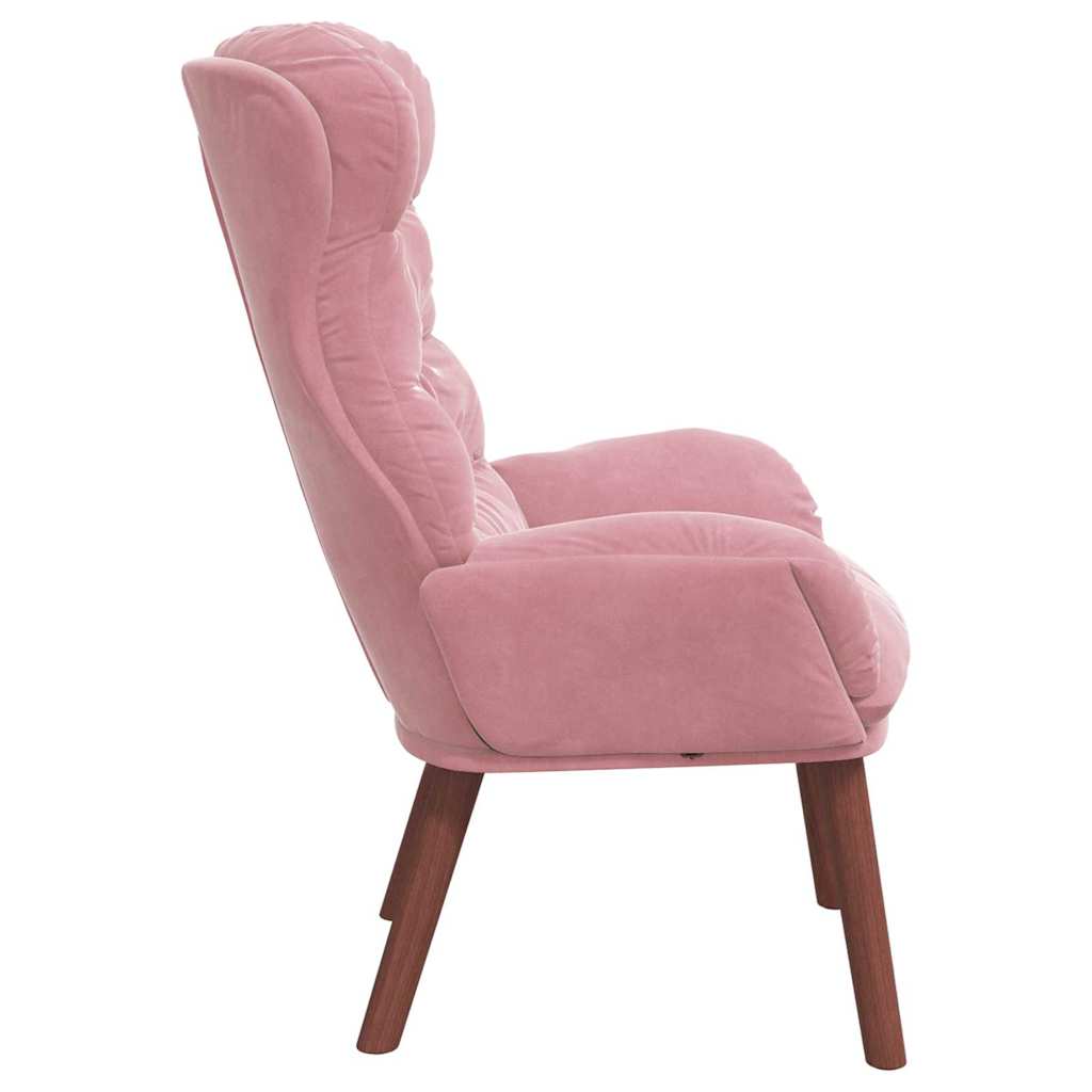 Avslappende Stol Rosa 69 X 74 X 93 Cm Fløyel