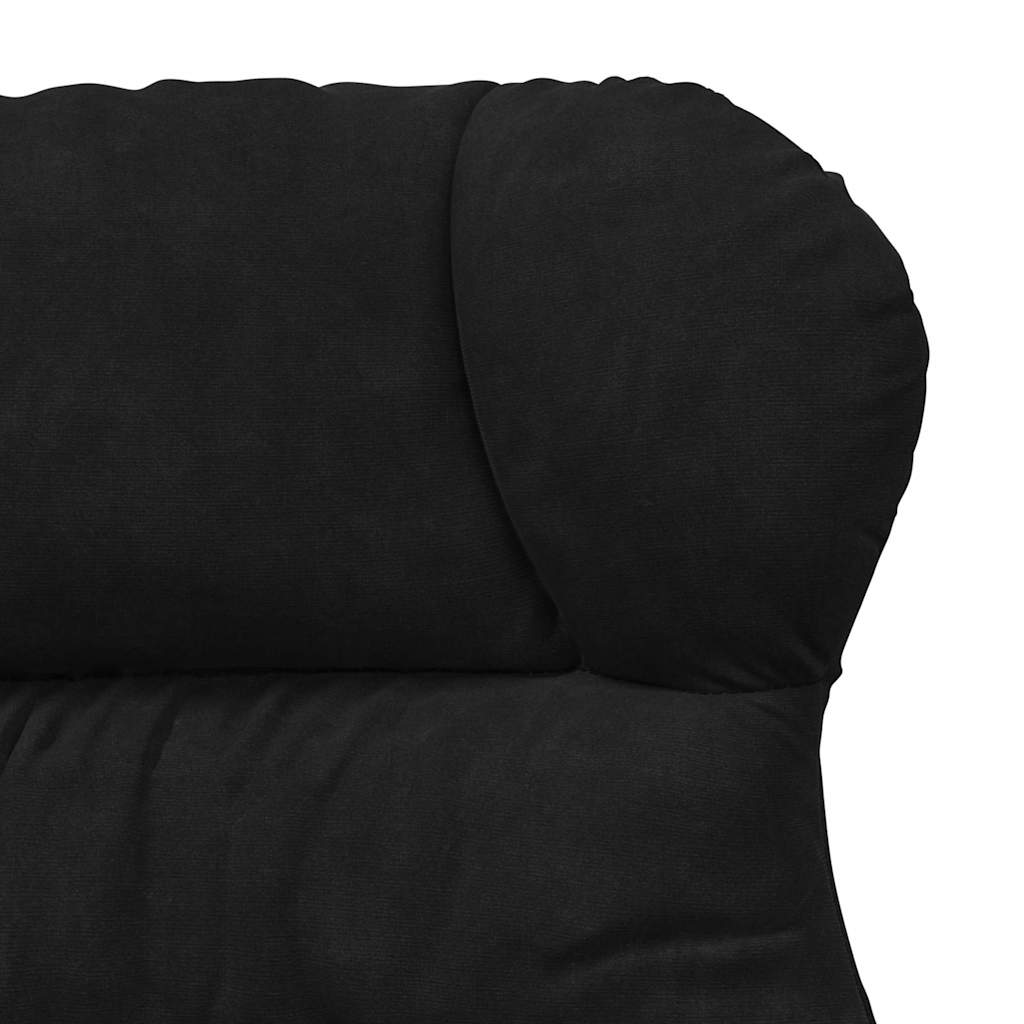 Avslappende Stol Svart 69 X 74 X 93 Cm Fløyel