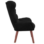 Avslappende Stol Svart 69 X 74 X 93 Cm Fløyel