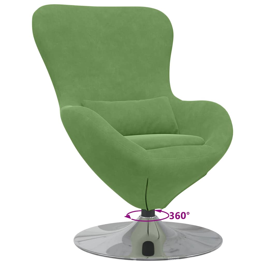 Eggstol Lysegrønn 63 X 73 X 90 Cm Fløyel