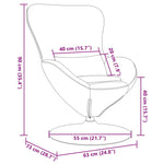 Eggstol Lilla 63 X 73 X 90 Cm Fløyel