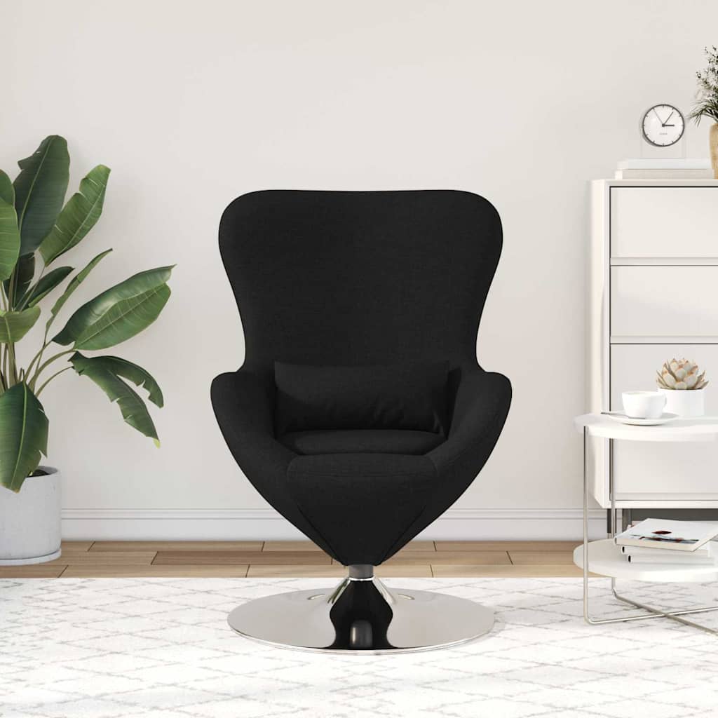 Eggstol Svart 63 X 73 X 90 Cm Stoff