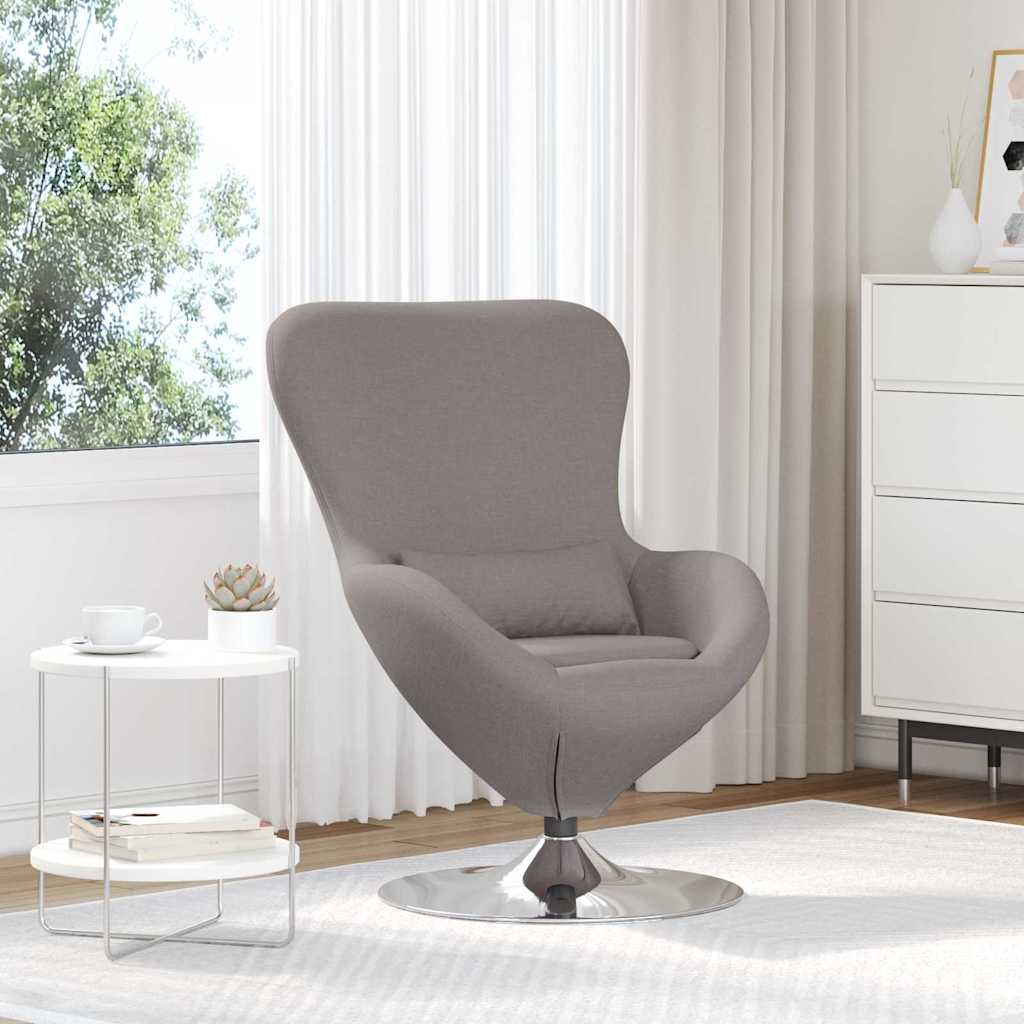 Eggstol Gråbrun 63 X 73 X 90 Cm Stoff