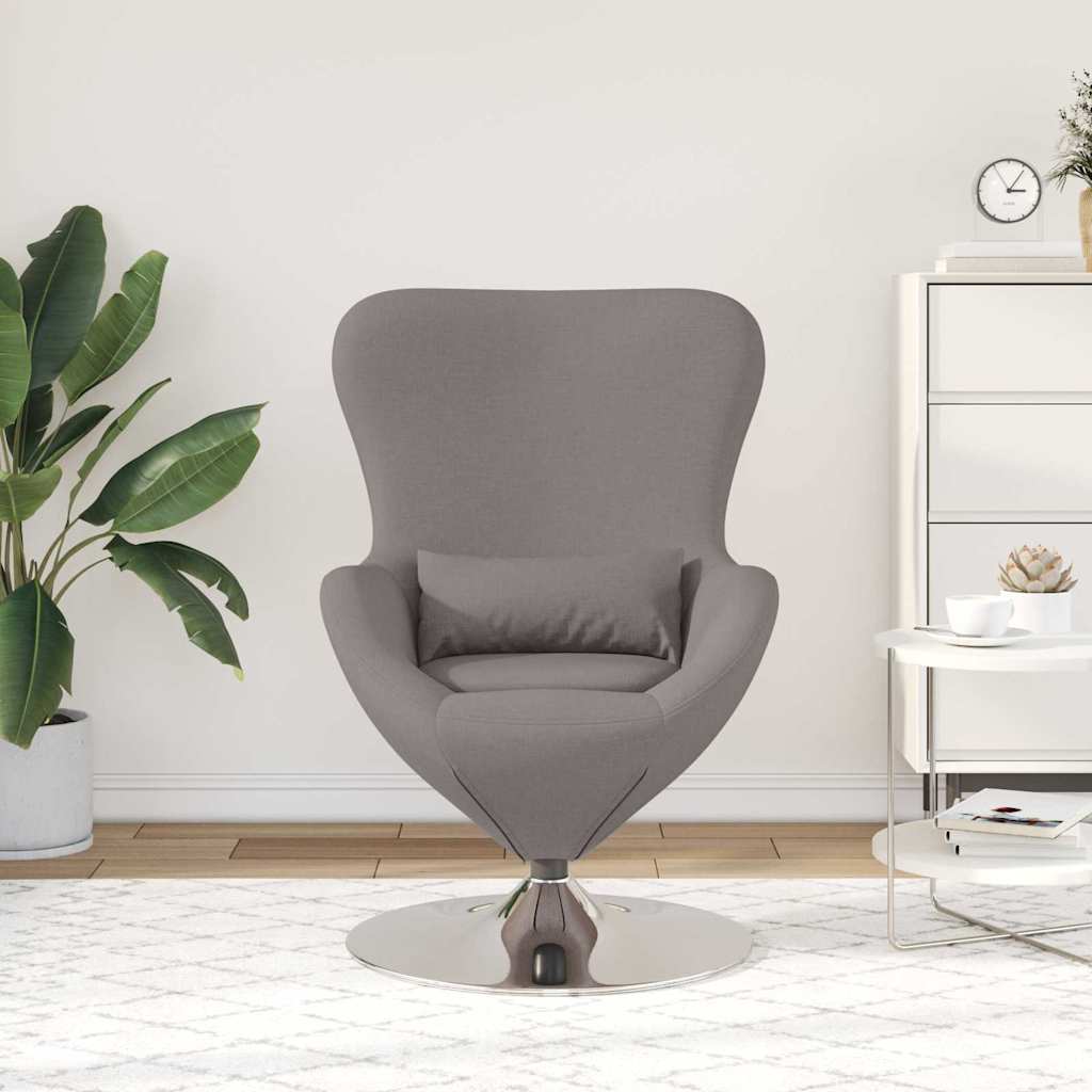 Eggstol Gråbrun 63 X 73 X 90 Cm Stoff