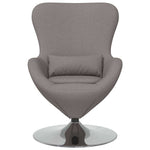 Eggstol Gråbrun 63 X 73 X 90 Cm Stoff