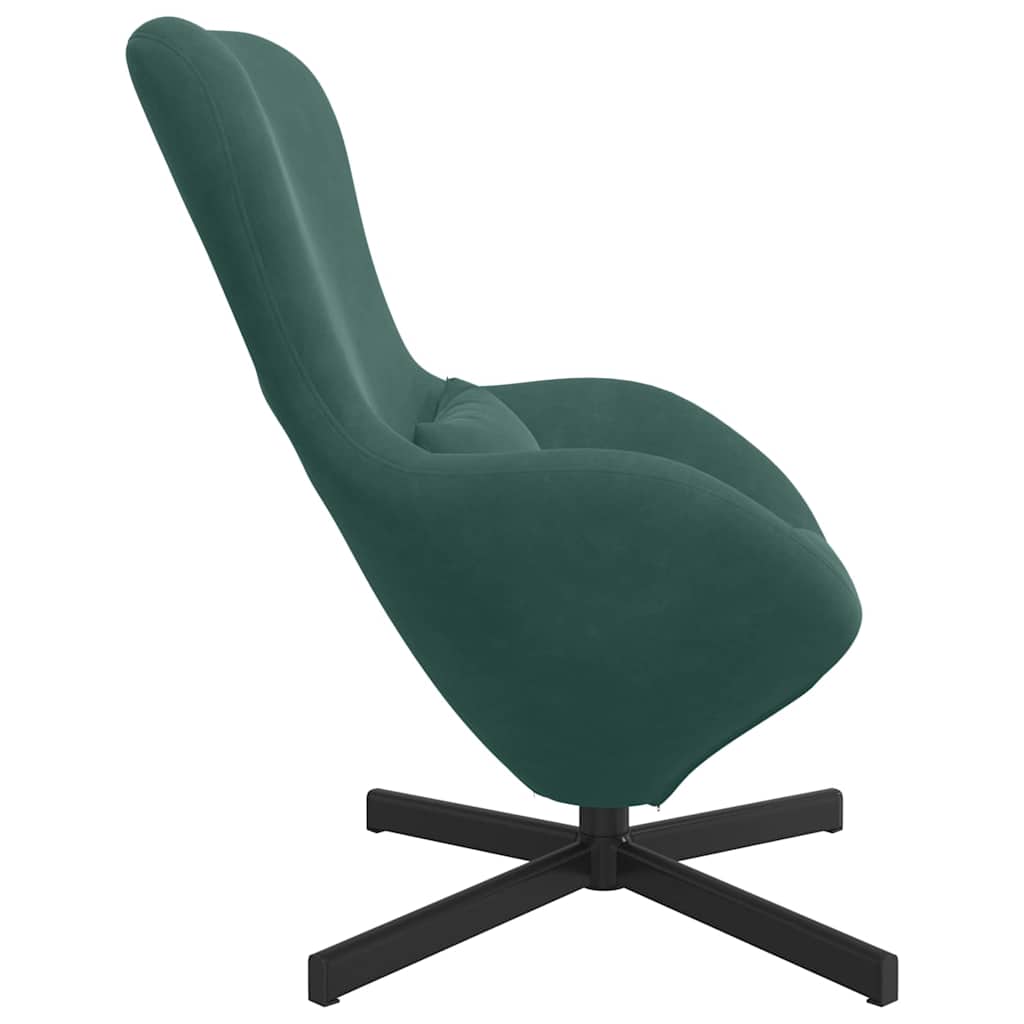 Eggstol Mørkegrønn 63 X 73 X 90 Cm Fløyel