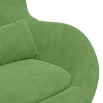 Eggstol Lys Grønn 63 X 73 X 90 Cm Fløyel