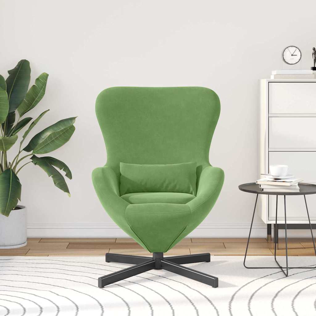 Eggstol Lys Grønn 63 X 73 X 90 Cm Fløyel