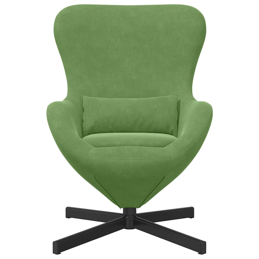 Eggstol Lys Grønn 63 X 73 X 90 Cm Fløyel