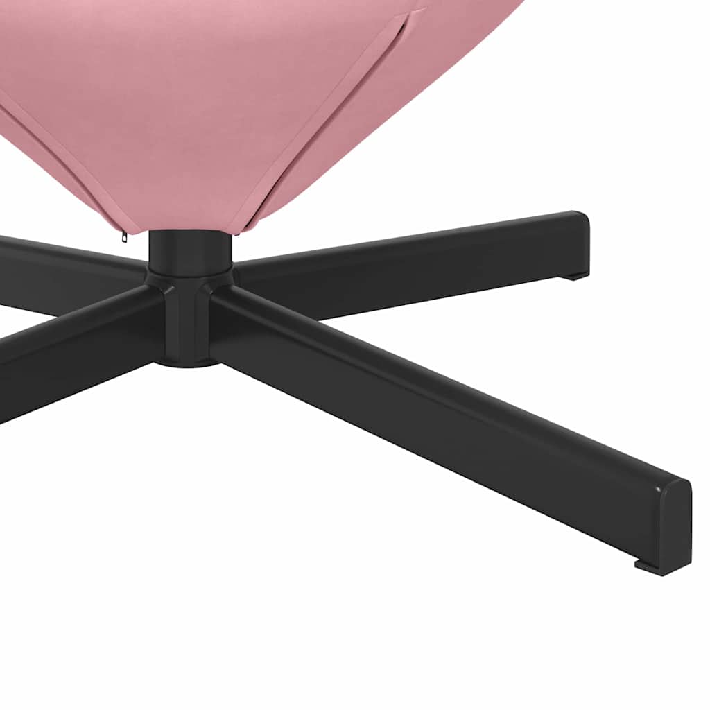 Eggstol Rosa 63 X 73 X 90 Cm Fløyel