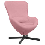 Eggstol Rosa 63 X 73 X 90 Cm Fløyel