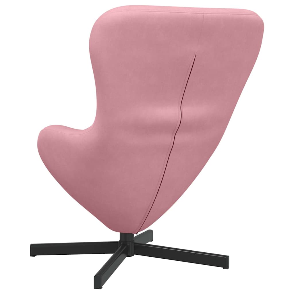 Eggstol Rosa 63 X 73 X 90 Cm Fløyel