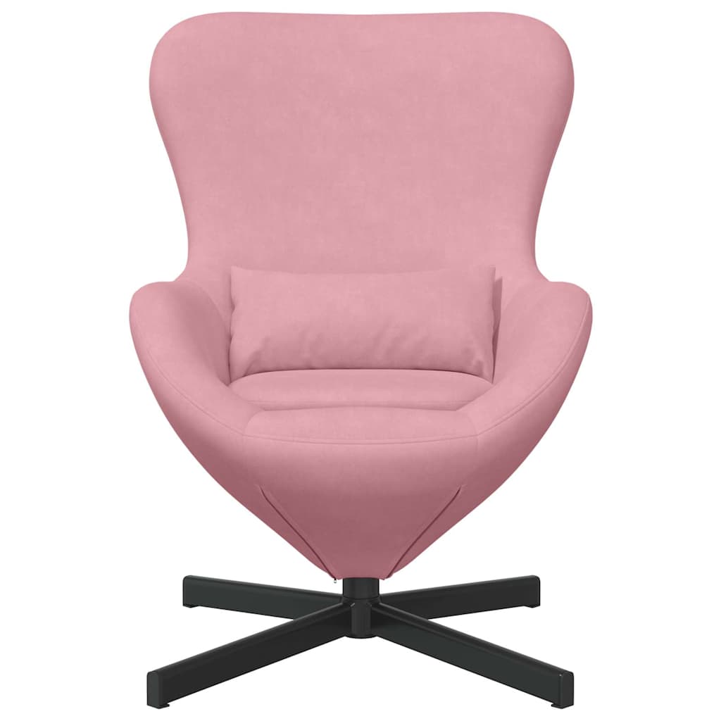 Eggstol Rosa 63 X 73 X 90 Cm Fløyel
