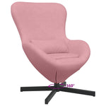 Eggstol Rosa 63 X 73 X 90 Cm Fløyel