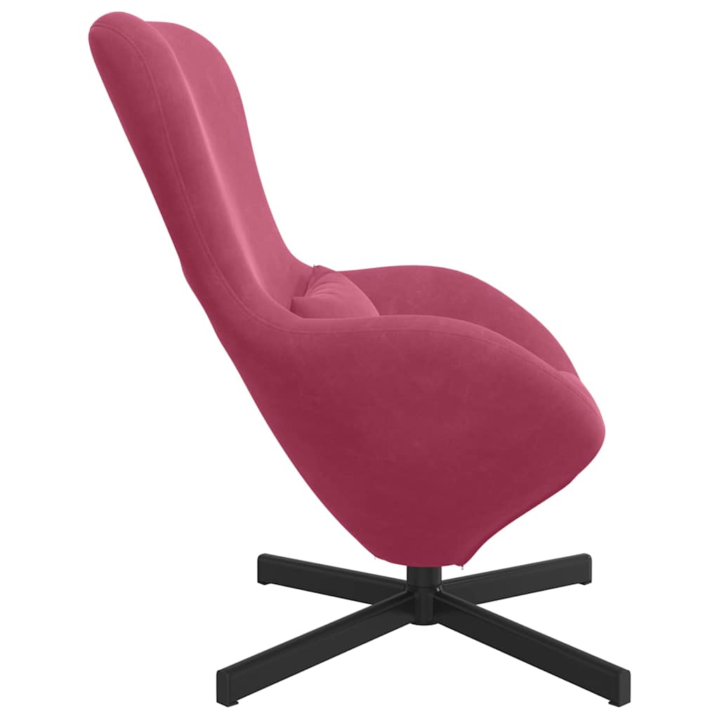 Eggstol Vinrød 63 X 73 X 90 Cm Fløyel