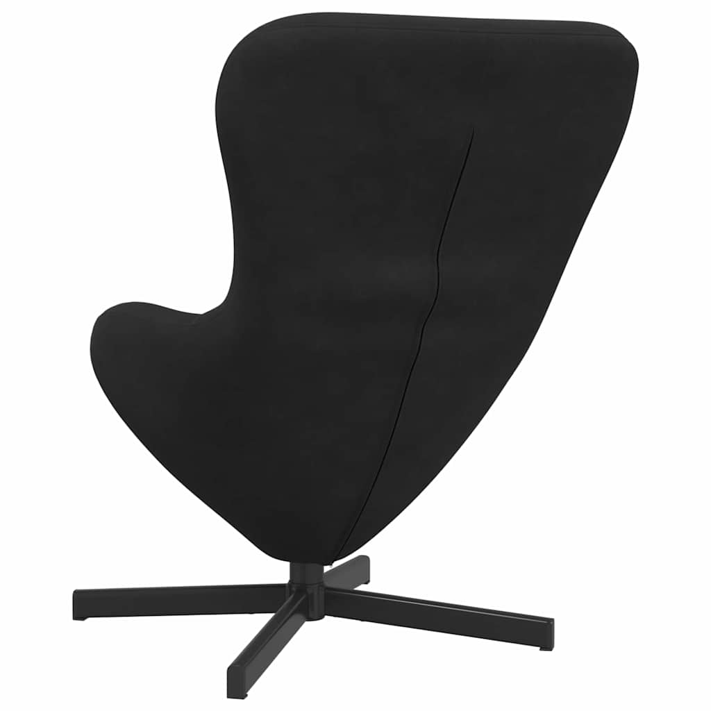 Eggstol Svart 63 X 73 X 90 Cm Fløyel