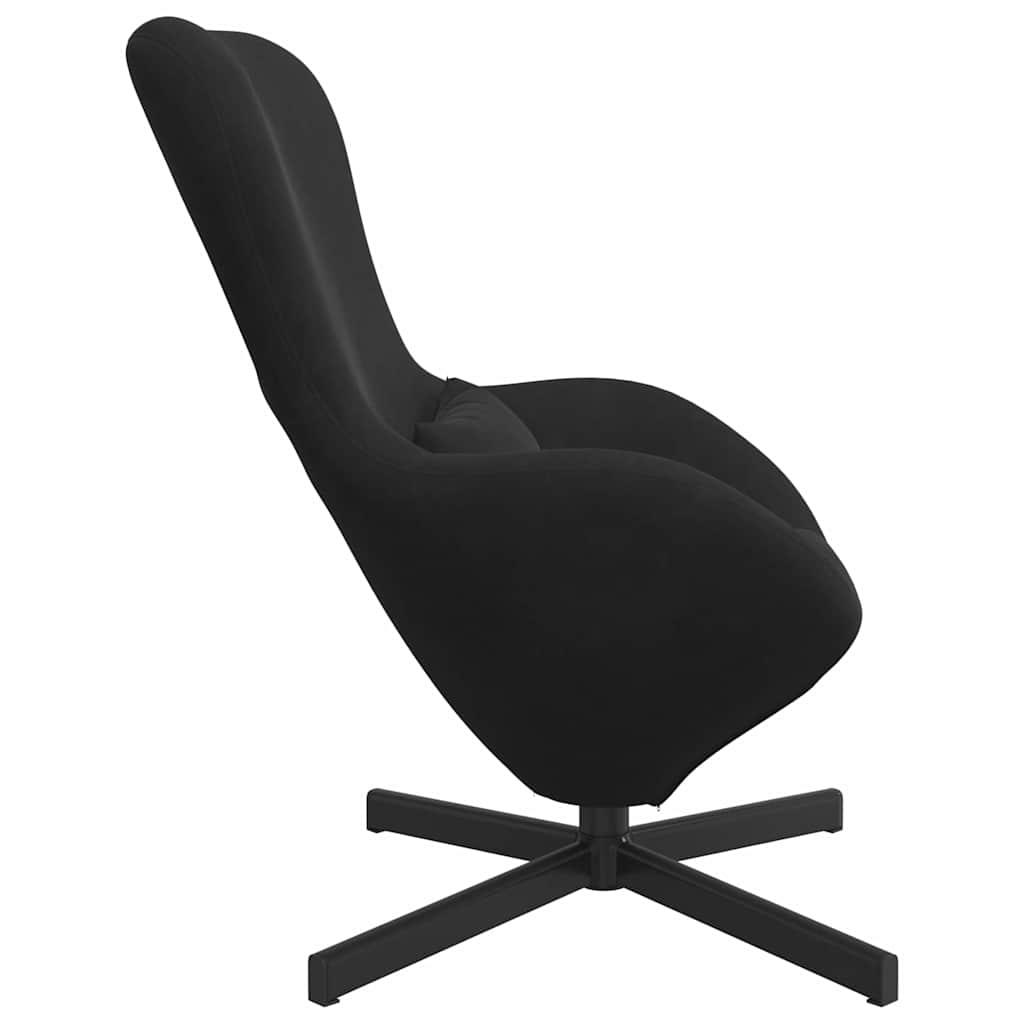 Eggstol Svart 63 X 73 X 90 Cm Fløyel