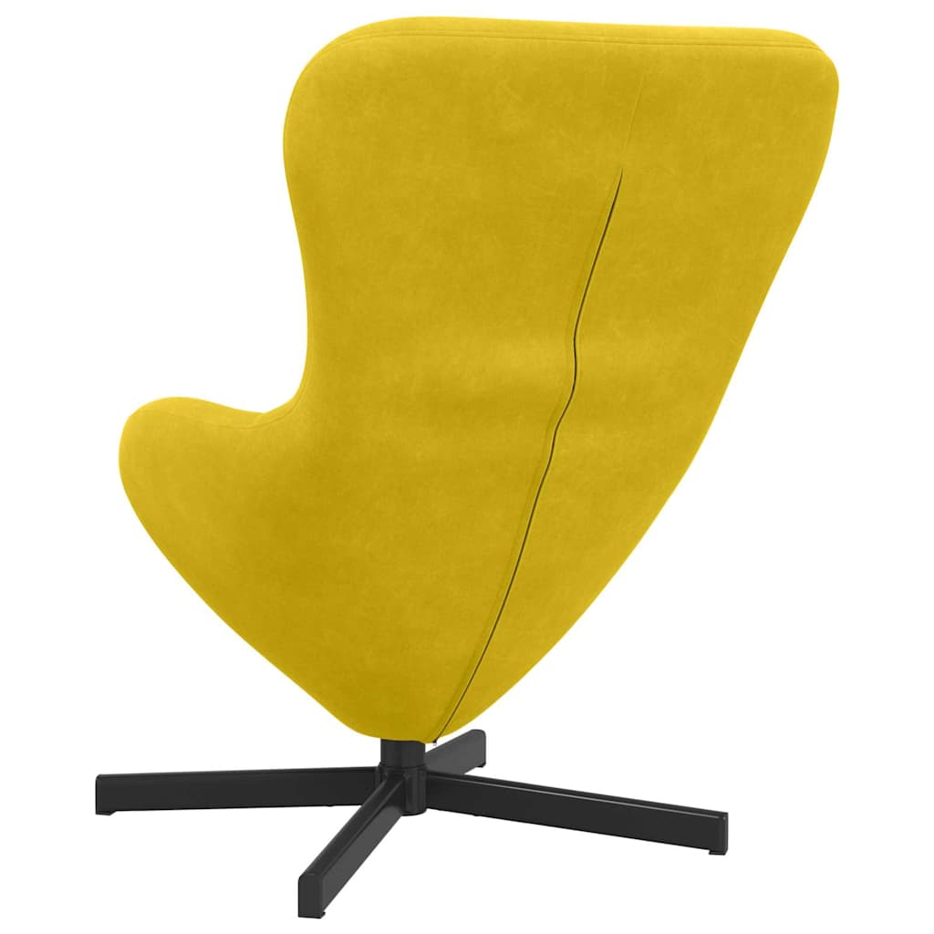 Eggstol Gul 63 X 73 X 90 Cm Fløyel