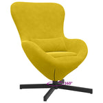 Eggstol Gul 63 X 73 X 90 Cm Fløyel