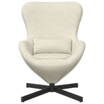 Eggstol Krem 63 X 73 X 90 Cm Fløyel