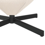 Eggstol Krem 63 X 73 X 90 Cm Krøllete Ull-Lignende Stoff