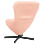 Eggstol Rosa 63 X 73 X 90 Cm Krøllete Ull-Lignende Stoff