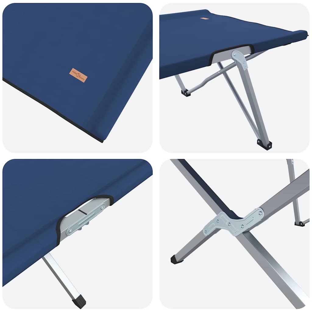 Sammenleggbar Camping Seng Blå 62 X 194 X 42 Cm Oxford-Stoff