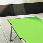 Sammenleggbar Camping Seng Mørkegrønn 62 X 194 X 42 Cm