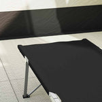 Sammenleggbar Camping Seng 2 Pcs Svart 62 X 194 X 42 Cm
