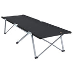 Sammenleggbar Camping Seng 2 Pcs Svart 62 X 194 X 42 Cm