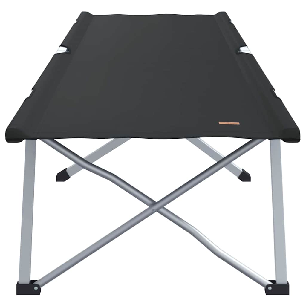 Sammenleggbar Camping Seng 2 Pcs Svart 62 X 194 X 42 Cm