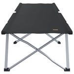 Sammenleggbar Camping Seng 2 Pcs Svart 62 X 194 X 42 Cm