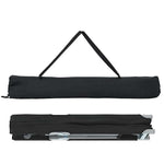 Sammenleggbar Camping Seng 2 Pcs Svart 62 X 194 X 42 Cm