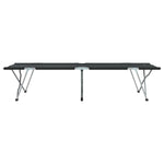 Sammenleggbar Camping Seng 2 Pcs Svart 62 X 194 X 42 Cm