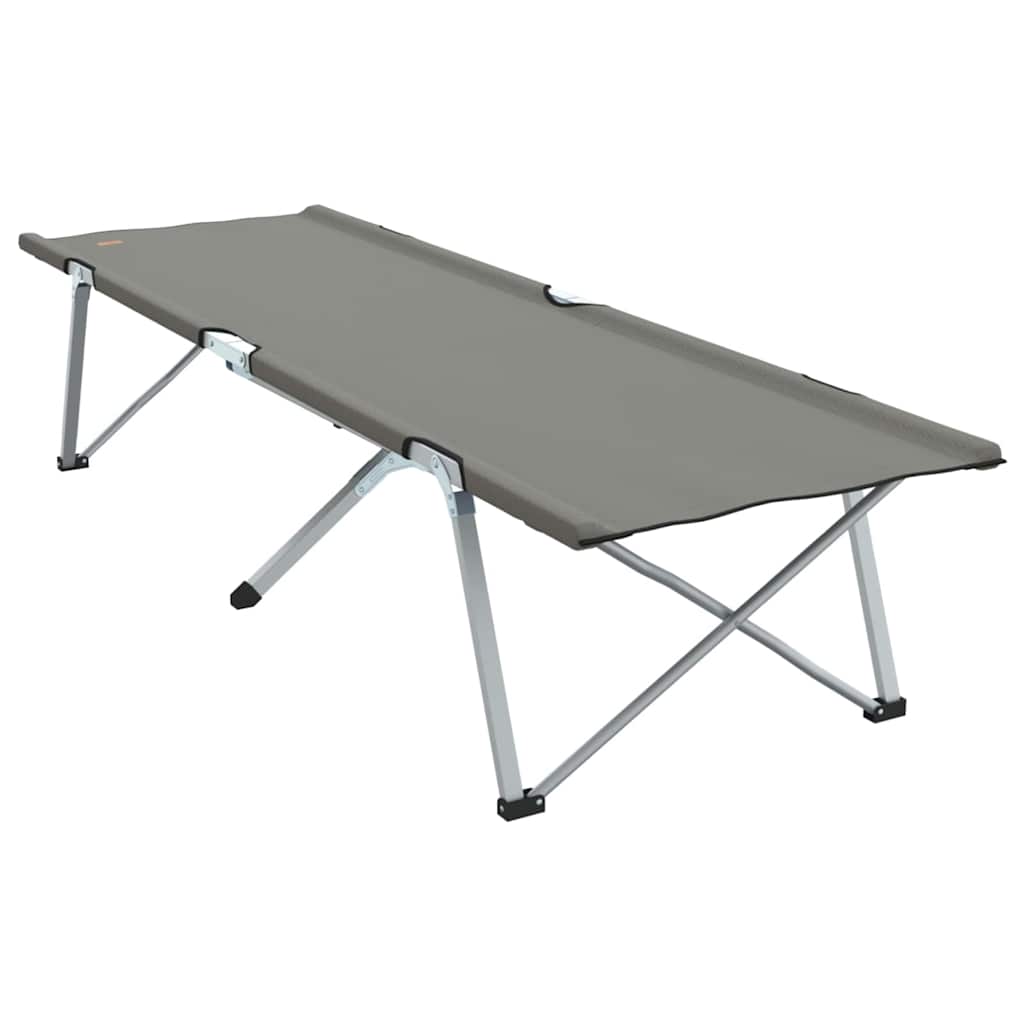 Sammenleggbar Camping Seng 2 Pcs Grå 62 X 194 X 42 Cm