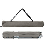 Sammenleggbar Camping Seng 2 Pcs Grå 62 X 194 X 42 Cm