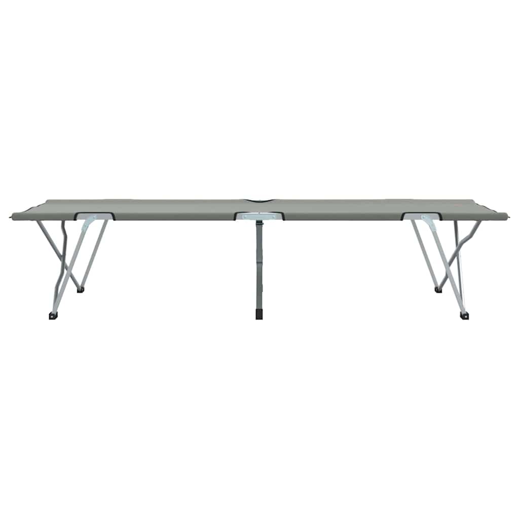 Sammenleggbar Camping Seng 2 Pcs Grå 62 X 194 X 42 Cm