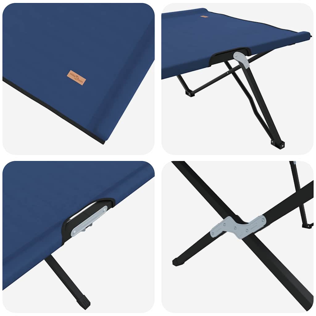 Sammenleggbar Camping Seng Blå 206 X 76 X 74 Cm Oxford-Stoff