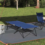 Sammenleggbar Camping Seng Blå 206 X 76 X 74 Cm Oxford-Stoff